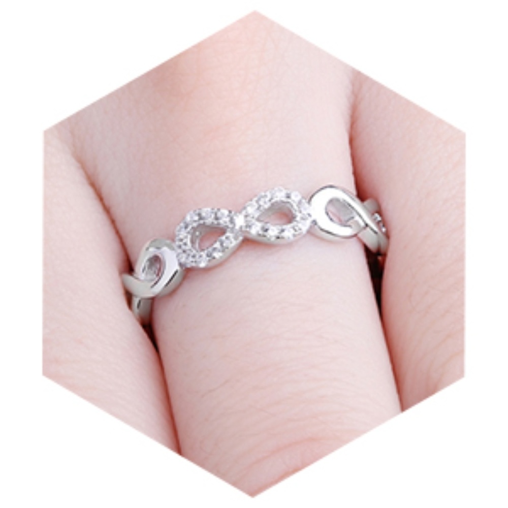 Infinity Forever Sterling Silver Ring - image 5